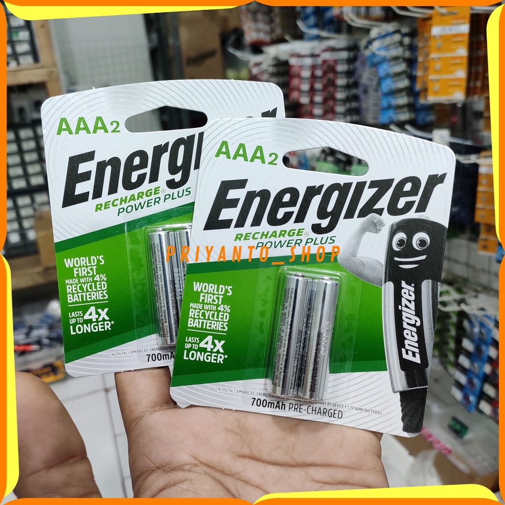 BATERAI ENERGIZER RECHARGE POWER PLUS A3 AAA ISI ULANG ASLI ORIGINAL