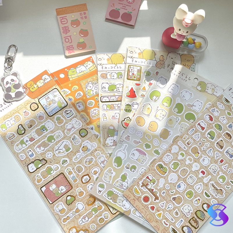 

cute Stiker diary dekorasi kartun stiker semangka hewan-suning mall