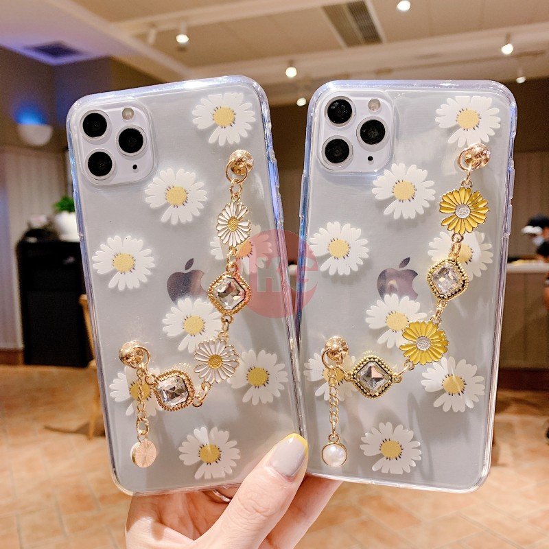 Daisy Flower Metal Lanyard Casing Samsung Galaxy Note 2 3