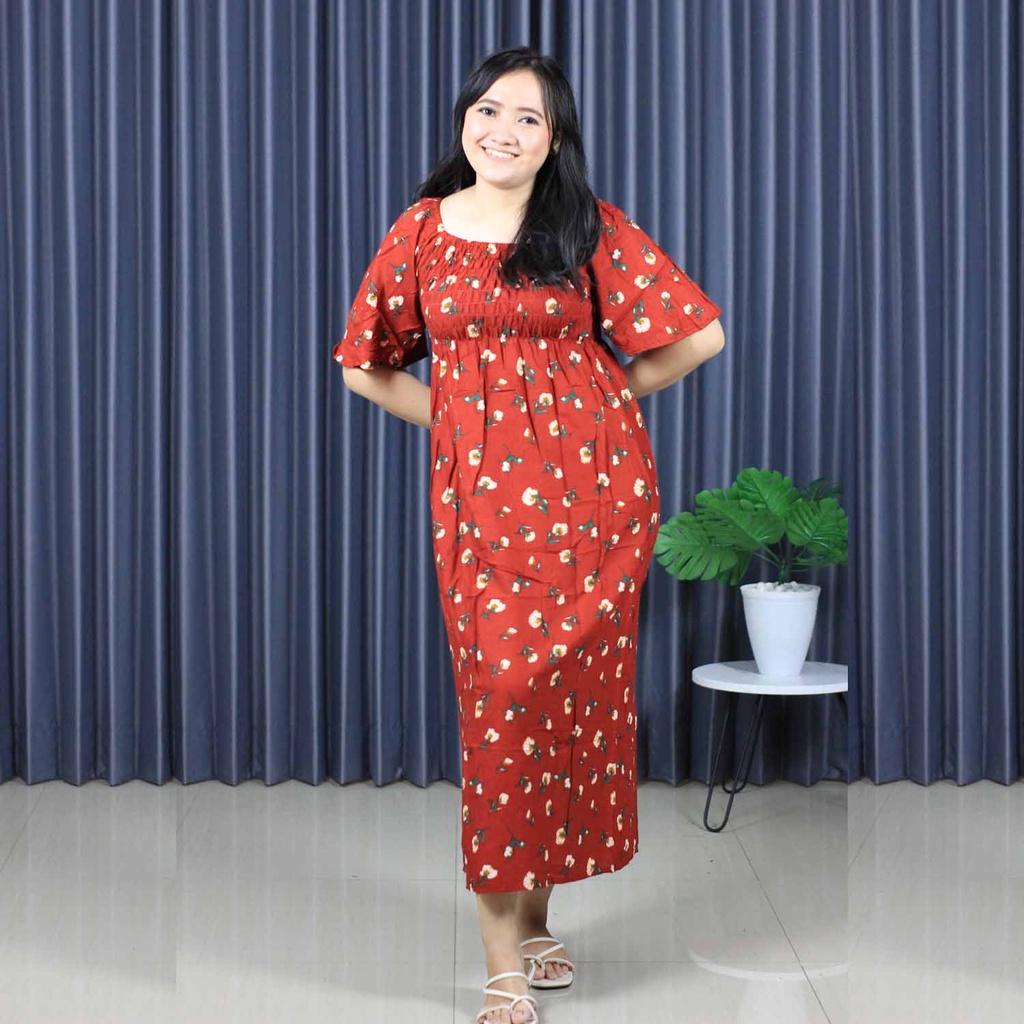 DRES KERUT TANGAN LONCENG PANJANG BALI (pilih motif)