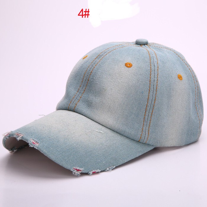 Topi Baseball Cap import model denim B80