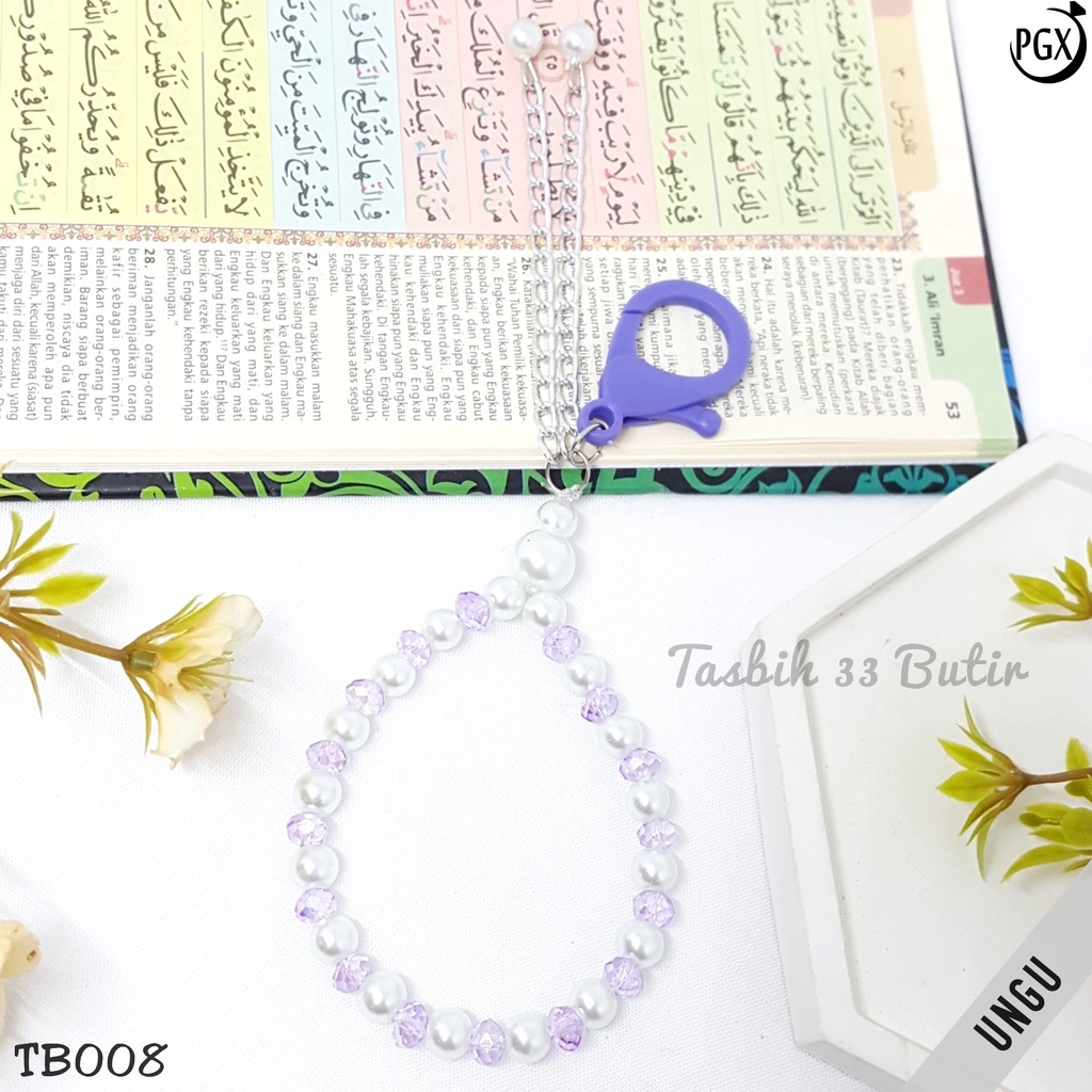 PGX Tasbih Gantungan Kunci 2in1 Isi 33 Butir Fashion Muslim TB008