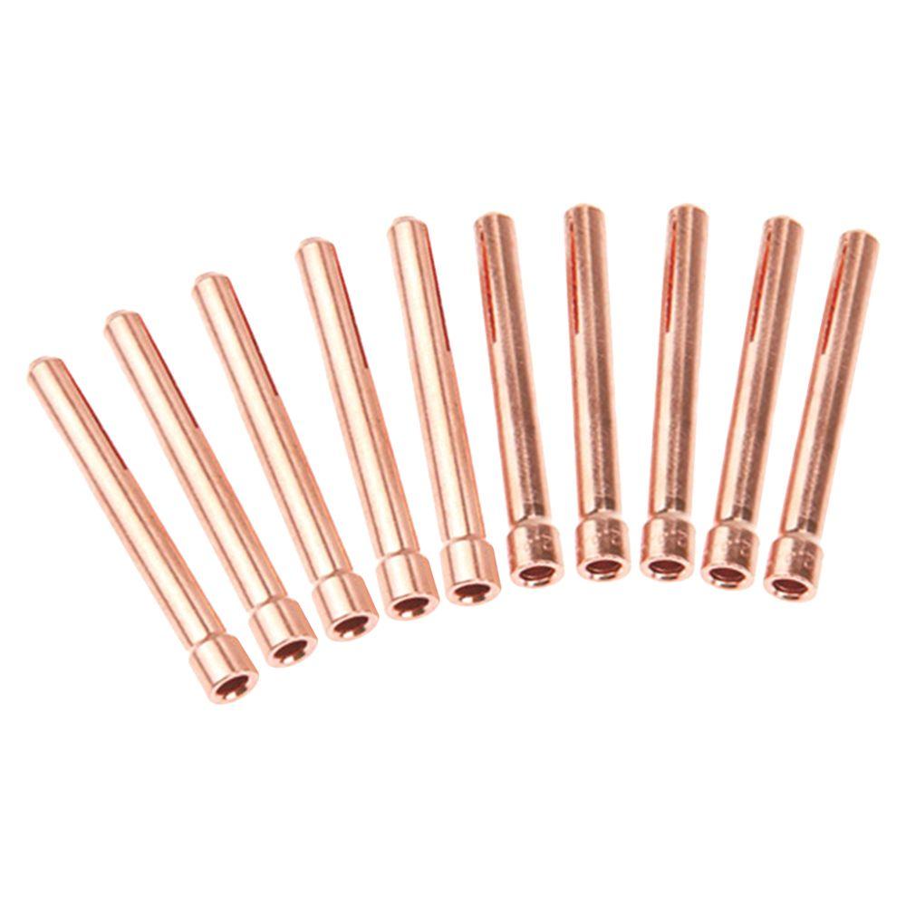 Populer 10pcs Electroder Collet Penjualan Panas Aksesori Tukang Las Perlindungan Tip Welding Torch