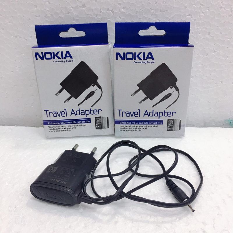 Charger Nokia Packing kotak colokan kecil casan Nokia lubang kecil nokia Hp jadul