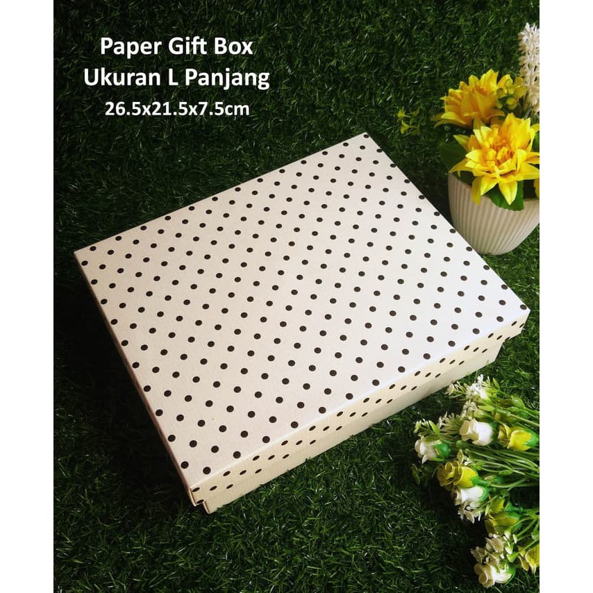 

Paper Gift Box L PANJANG / Kotak Kado Serbaguna - Versi 1