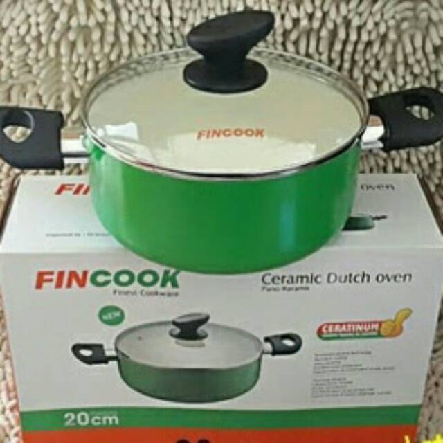 Fincook dutch oven panci keramik CDO 2403 24cm panci sop ...