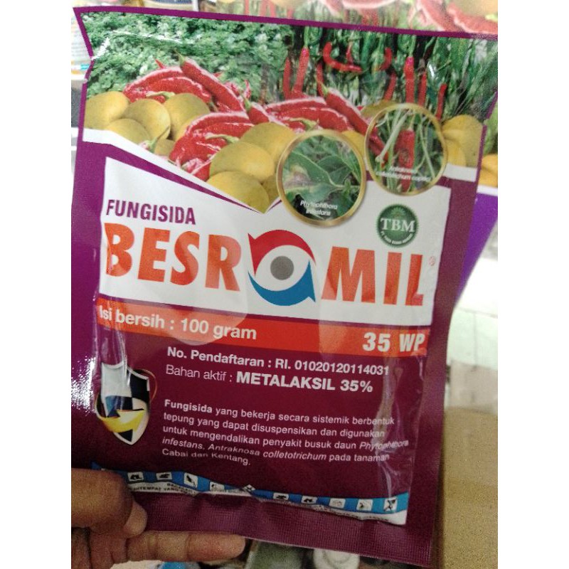 

Besromil 100gr fungisida pestisida Obat pertanian dan obat sawah
