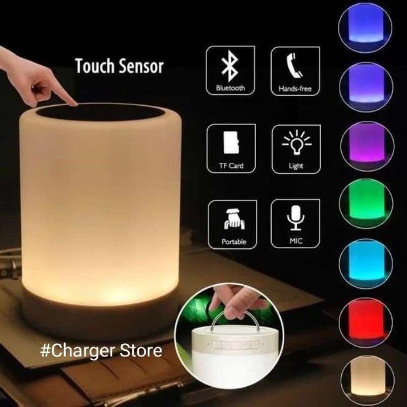 Speaker Bluetooth + Night Lamp Smart Touch Disco Musik Wireless