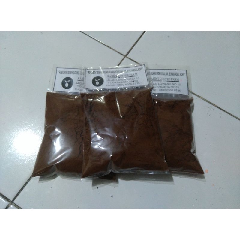 

kopi bubuk robusta temanggung kemasan ekonomi 100 gram
