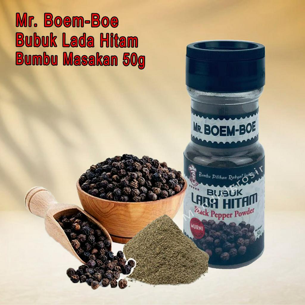 Bubuk Lada Hitam* Mr. Boem-Boe* Bumbu masakan* 50gr