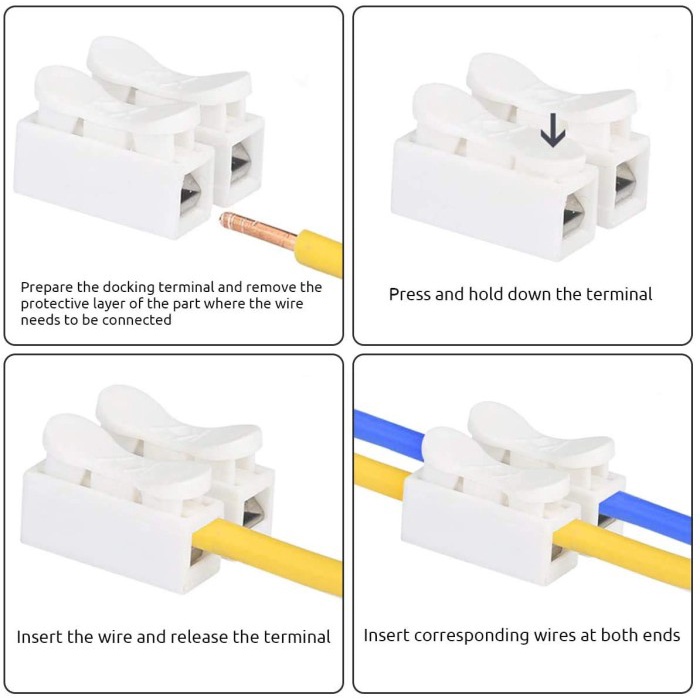 Kabel Terminal Quick Connector Cable Sambung CH2