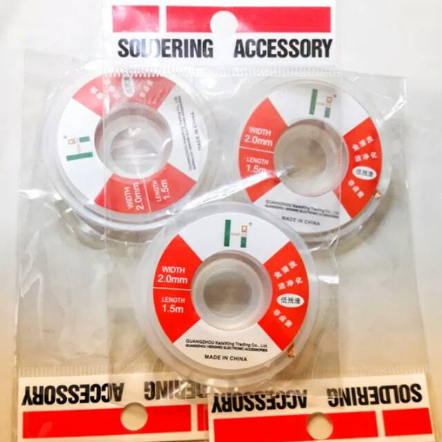 SOLDER WICK SOLDER WIK SOLDER WICK PEMBERSIH TIMAH
