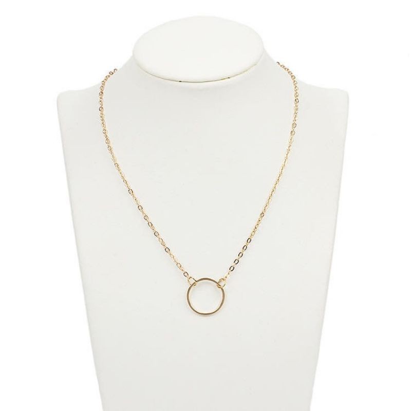 Kalung Klavikula Korea Rantai O Ring Korean Necklace