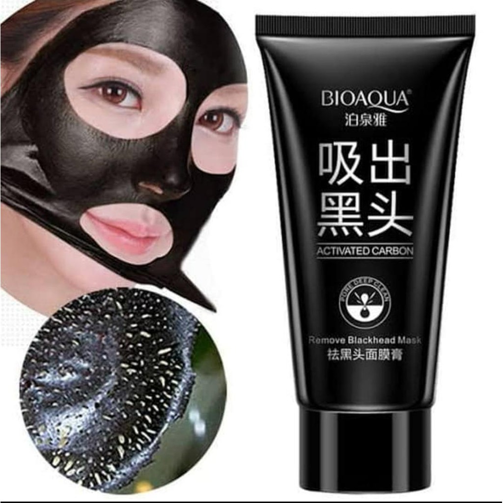 BIOAQUA Charcoal Mask / Black Mask / Masker Arang | Shopee