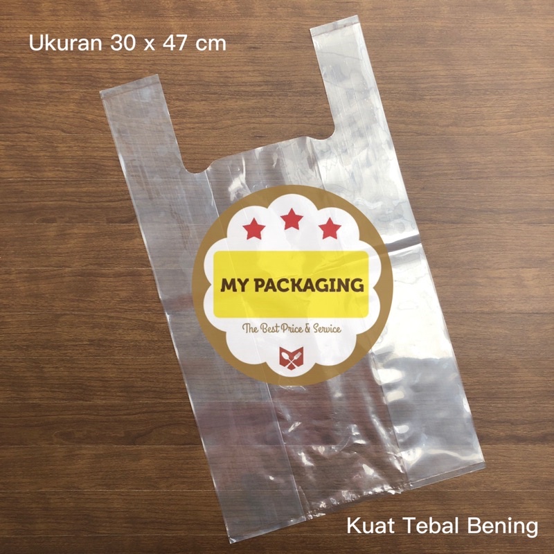 Kantong plastik BENING 30 PE TEBAL 30cm - 500Gr/pack Kresek Transparan Tebal