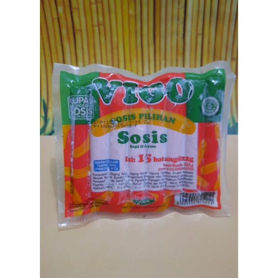 

Vigo Sosis Kombinasi Sapi&ayam 330gr