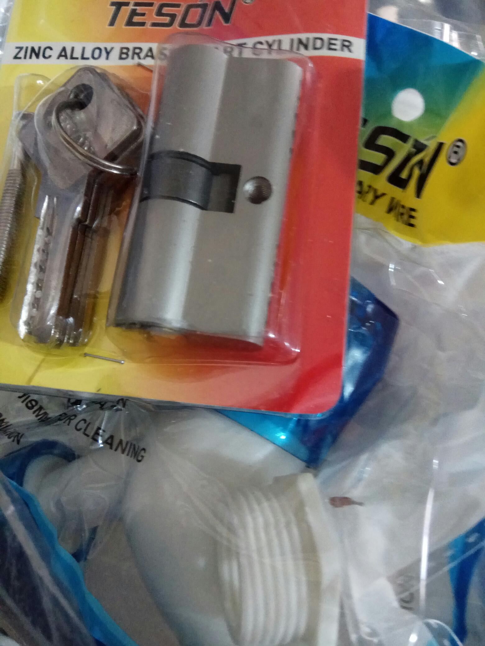 Silinder Kunci Pintu Komputer Set Kuningan - Cylinder Door Lock Computer Key