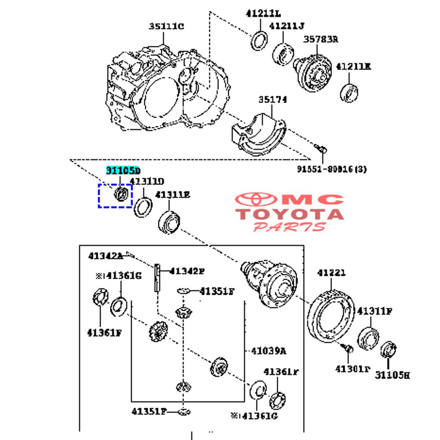 Seal Transmisi Roda Oil Oli Kanan Camry Alphard Vellfire Rav4 90311-40038