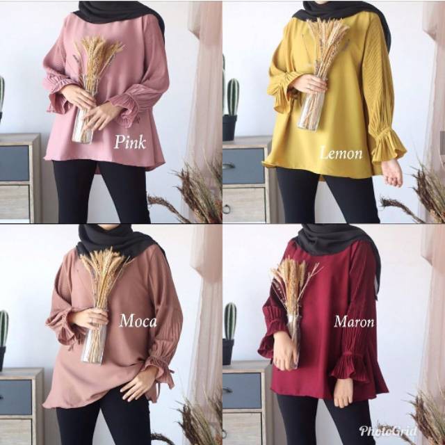 OCLO PLISKET / OCLO BLOUSE / BLOUSE PLISKET MURAH