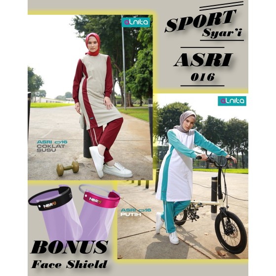PUSAT JUAL BAJU OLAHRAGA SENAM GROSIR WANITA SYARI TERMURAH PAKAIAN SPORT PREMIUM ALNITA ASRI 016