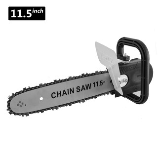 Suksestech Chainsaw Hitam Penyambung Gergaji Listrik Pemotong Kayu 11,5 Inch Sudah diRakit Chainsaw Mini 6594