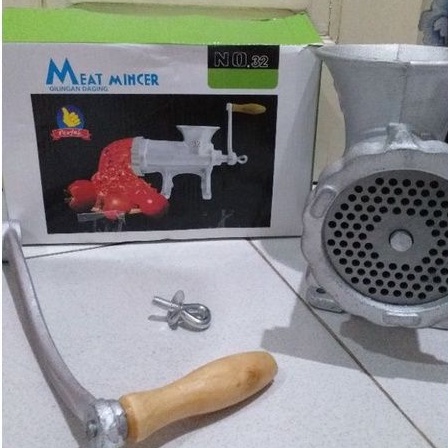 Gilingan Daging Bumbu Kacang Manual No. 32 Meat Mincer Besi Cor Kuat