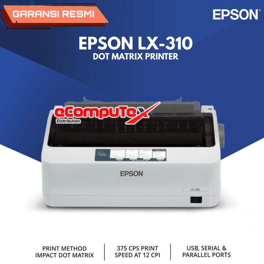 PRINTER EPSON LX-310+ II (DOT MATRIX 9 PIN) RESMI