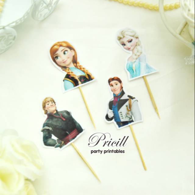 Cake Topper / Topper Kue Karakter FROZEN