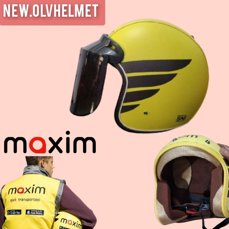 HELM BOGO OJOL MAXIM TERBARU SNI FREE PACKING