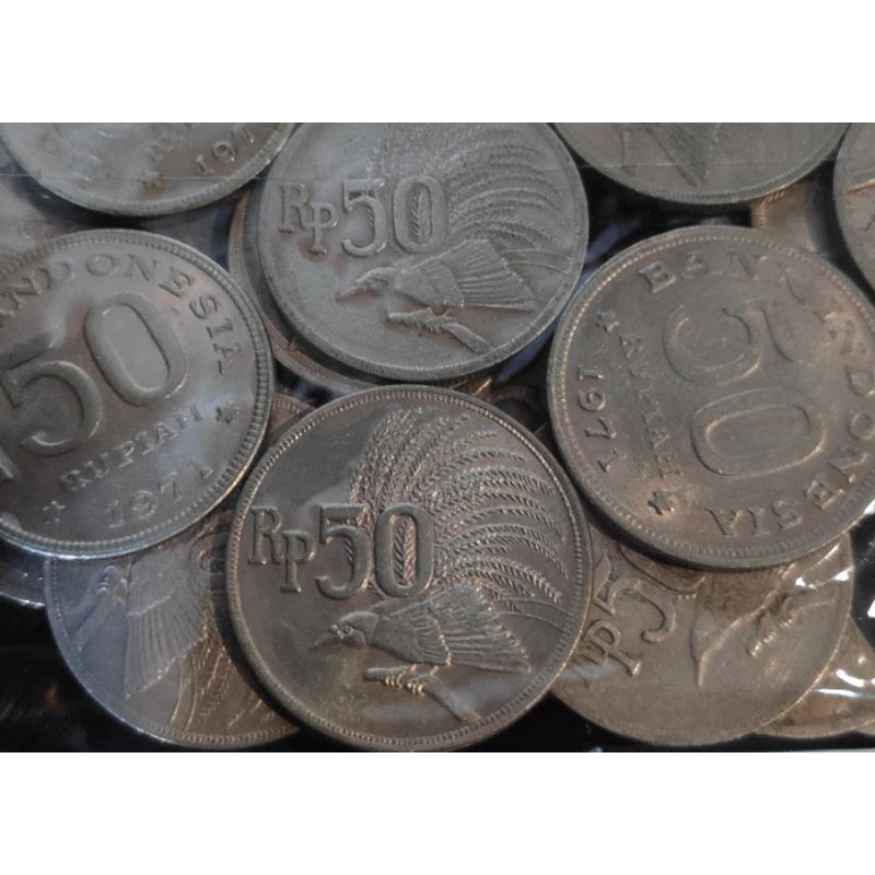 Uang Logam 50 Rupiah Th.1971