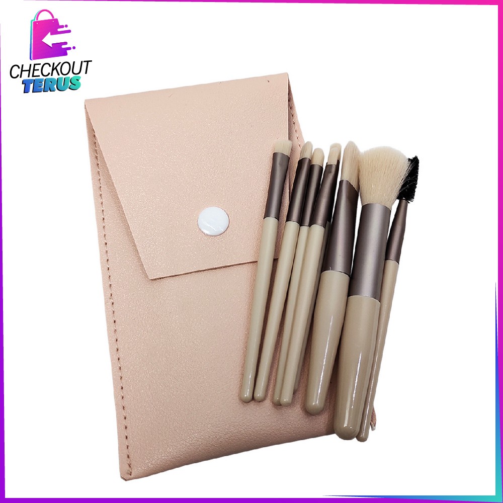 CT K93 K94 Kuas Make Up Set 8pcs Mini Travel Brush Make Up Set Cosmetic Alat Make Up Set Beauty Tools