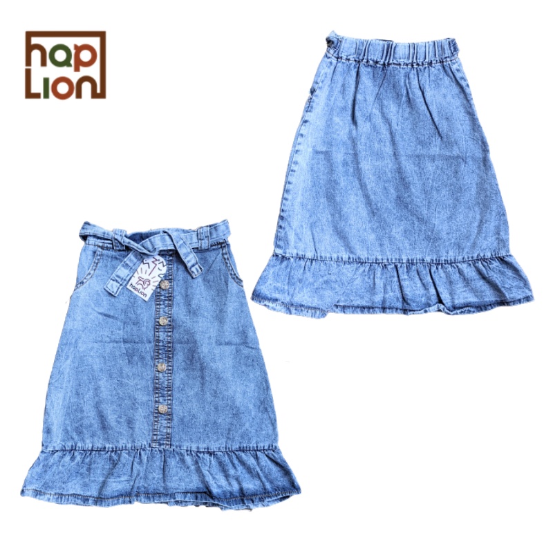 Rok Panjang Jeans Anak Perempuan Skirt 1 - 6 Tahun | Haplion Kidswear