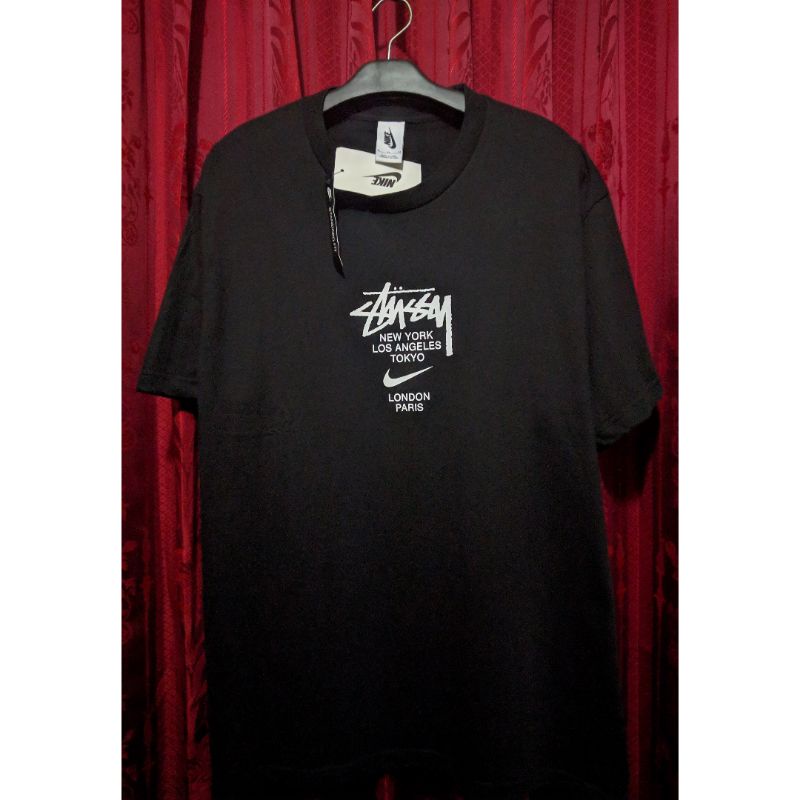 Stussy t shirt kaos Nike X Stussy World Tour jual preloved,Hoodie,Crewneck,Jaket