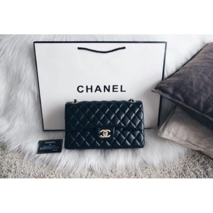 

BISA BAYAR DITEMPAT TAS IMPORT BRANDED CH. MAXY FREE PAPERBAG CLASSIC LAMBS SUPER HIGT