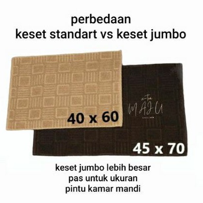 Keset Handuk ukuran 45x70 cm JUMBO - Natural By Chalmer