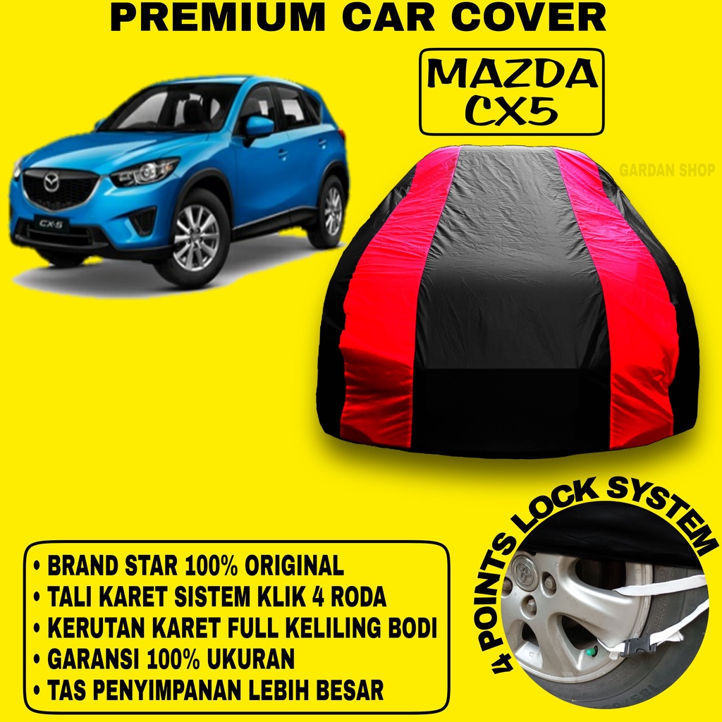 Body Cover MAZDA CX5 Sarung Strip MERAH Penutup Pelindung Bodi Mobil Mazda Cx5 Waterproof PREMIUM Cover