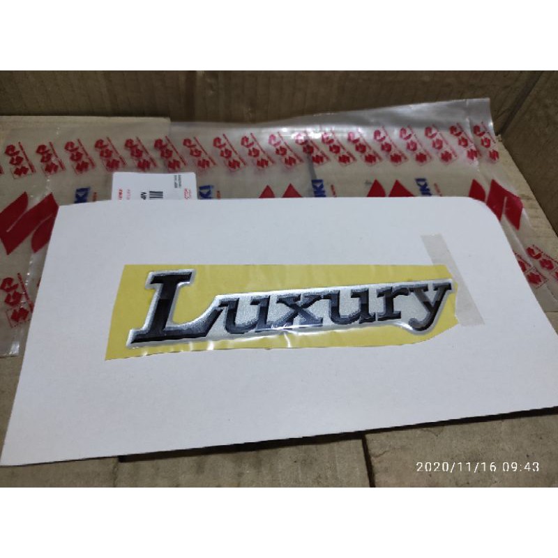 

Stiker tulisan Luxury Putih Original. SGP