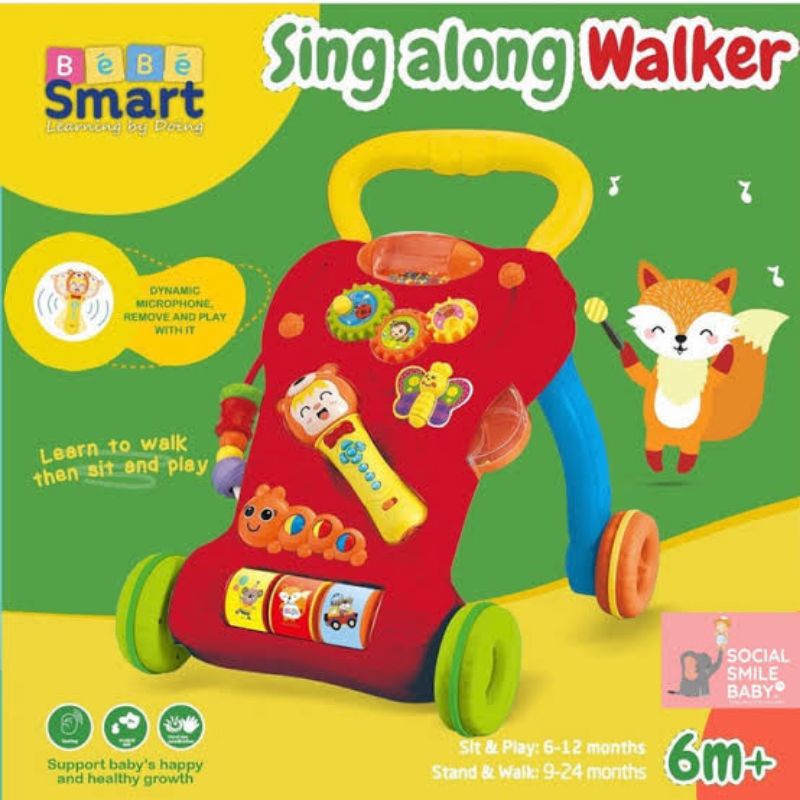 Sing A long Walkes Bebe Smart / Mainan Anak / Belajat Berjalan / Bebe Smart