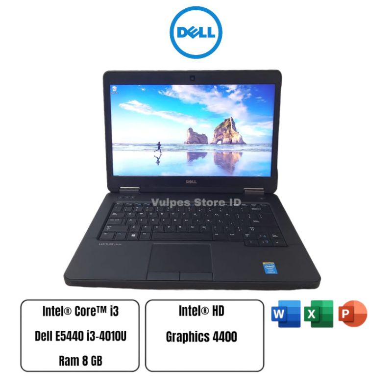 laptop dell e5440 core i3 gen 4 ram 8 ssd 256