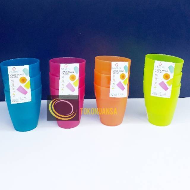  Gelas plastik cantik  claris warna warni Shopee Indonesia