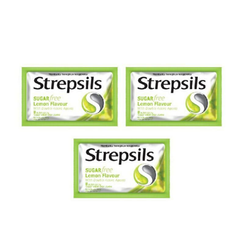 

Strepsils permen pelega tenggorokan sugar free isi 8 butir x 3