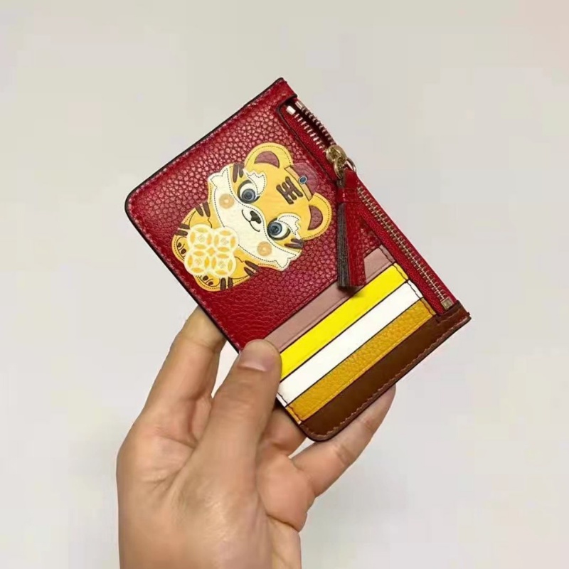 RYX - Tiger Red Dompet Lipat Kartu Wanita Fashion Casual - Ori Import