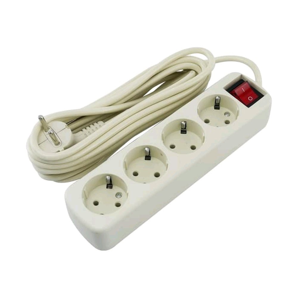 STOP KONTAK 4 LUBANG 5 METER - TERMINAL LISTRIK 4 LUBANG