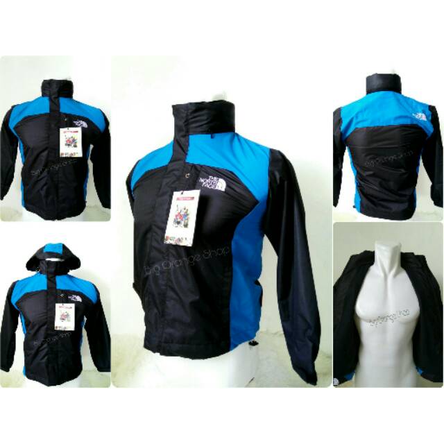 Jaket Gunung Anak-Anak The North Face TNF Black Blue Jaket kid Outdoor Mini