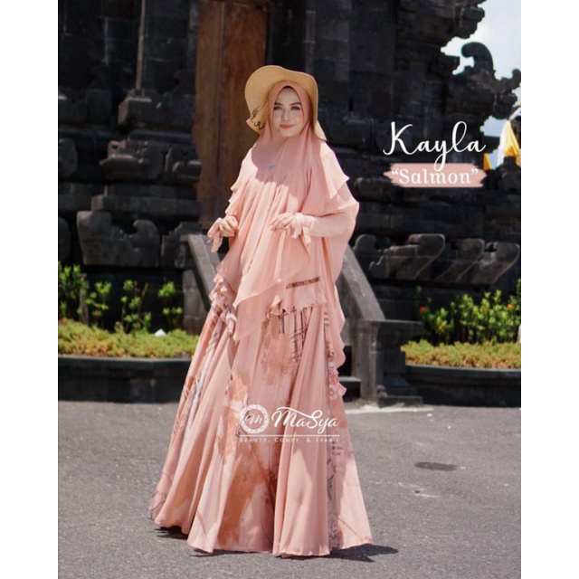 Gamis Masya Kayla Salmon