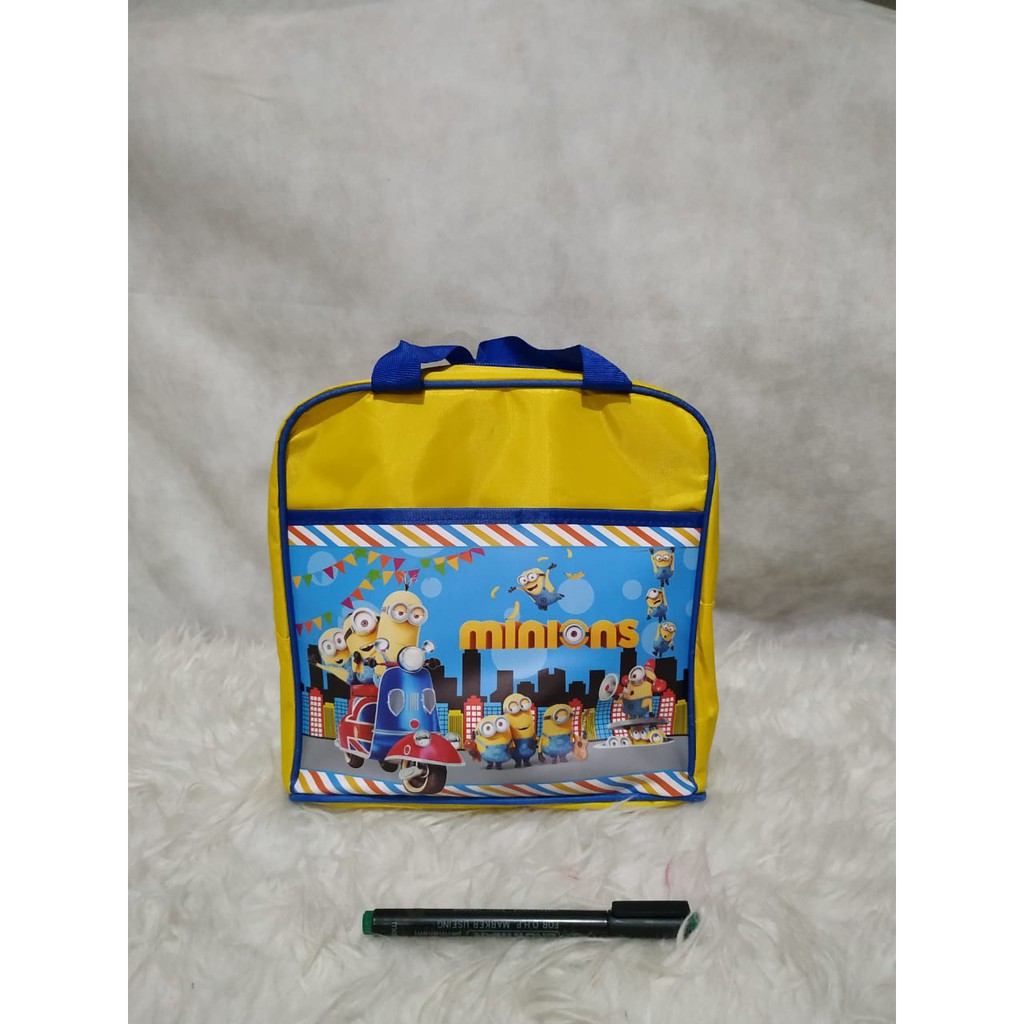 TAS TKD ECER Souvenir Ulang tahun anak Goodie Bag ultah Goody Karakter-Minion kuning