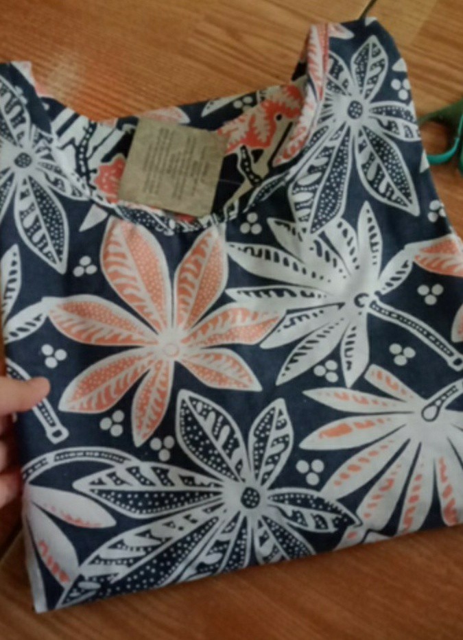 M-l-xl-xxl Tunik Batik Wanita Shibori Seragam Batik Murah Atasan Baju Batik Wanita Asli Pekalongan