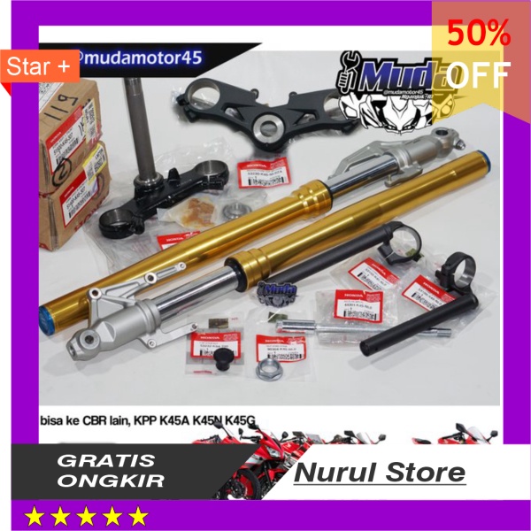 Jual Shock Breaker Depan Cbr150r K45 R Usd Showa Sff Bp Up Side Down Skok Set Segitiga Stang Pnp Cbr 150 Shopee Indonesia