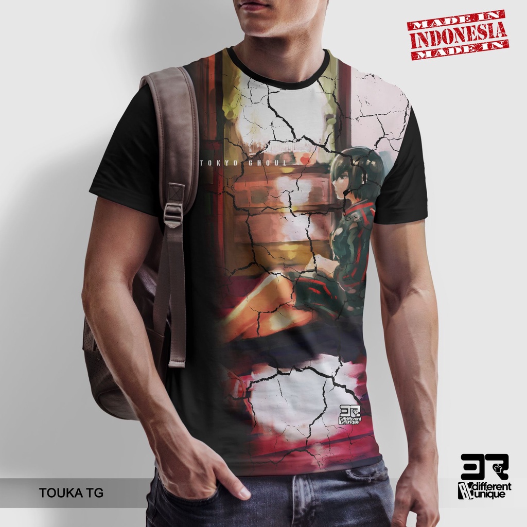 [ COD ] KAOS PRINTING GAMBAR ANIME TOKYO GHOUL TOUKA - BAJU DISTRO ORIGINAL MOTIF KARTUN ANIMASI ANI
