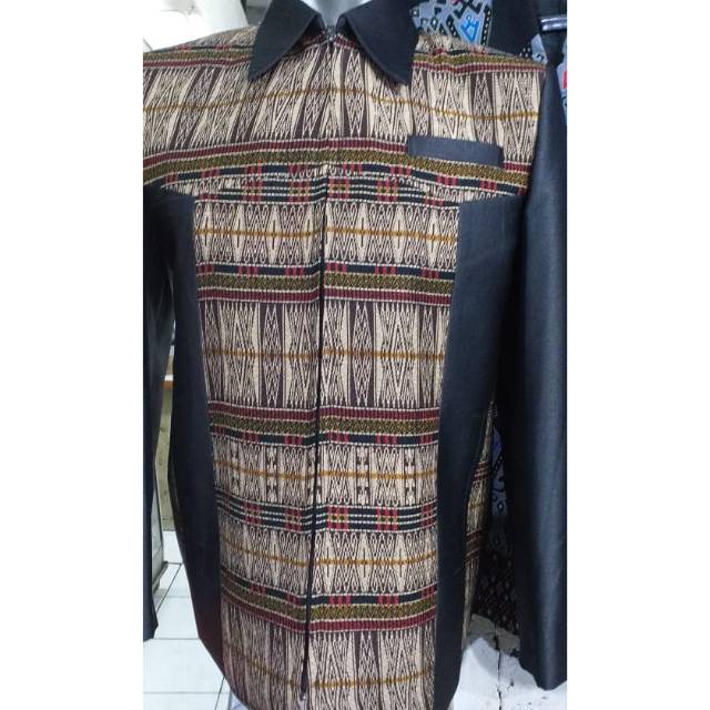 Jas Semi Jaket / Jas Jaket batik motif sadum akola / Jasket pria